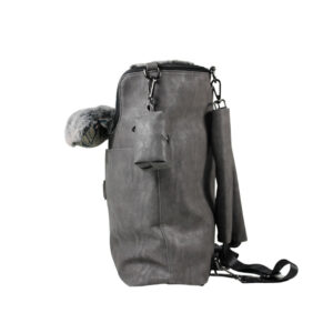 Hunderucksack Grey Floral inkl. Einschubfach