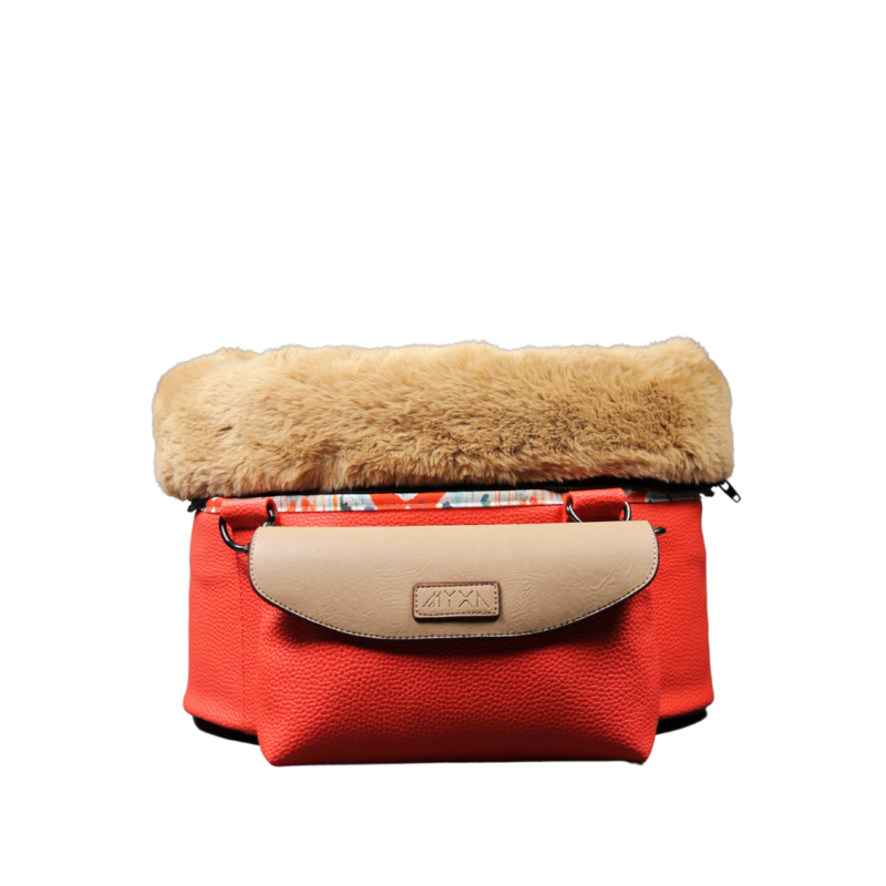 Cosmo Orange mit 360° Einschubfächer incl. Clutch – Bild 3