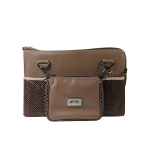 Classi Brown Snake mit 360° Einschubfächer incl. Clutch