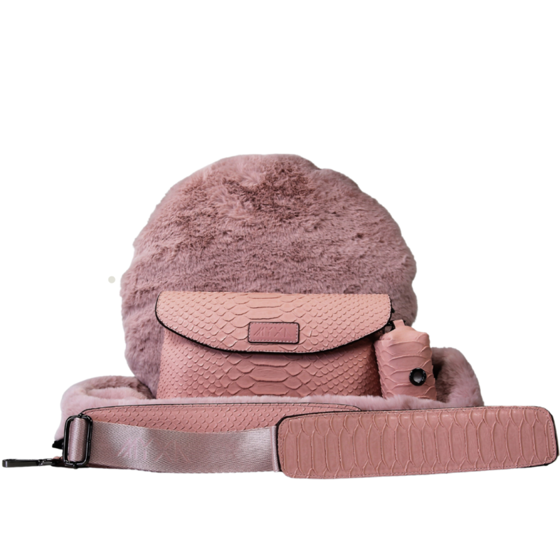 Cosmo Rosa Croco incl. Clutch – Bild 6